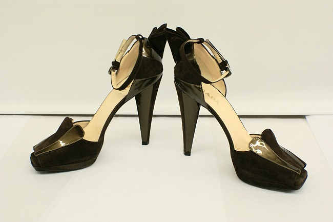 Prada wing store heels